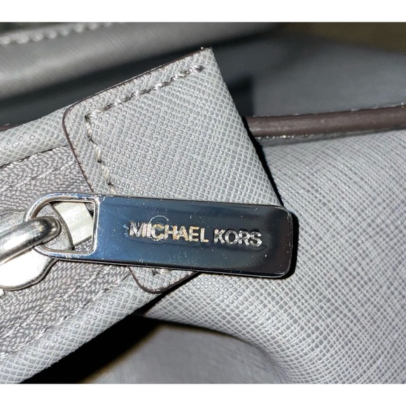 Michael Kors Selma Gray Leather Satchel Style 30T3SLMS2L - Picture 7 of 11